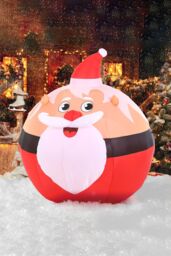 Living and Home 1.2M Christmas Inflatables Lights Santa Claus in Red - thumbnail 5