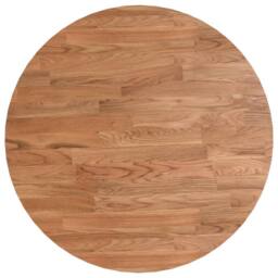 Berkfield Home Round Table Top Light Brown √ò40x1.5 cm Treated Solid Wood Oak - Size: 40x1.5 cm - thumbnail 1