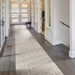 runrug Carpet Runner Rug - Indoor/Outdoor, Reversible, 2mm - 'Sauvignon' in Cream - Size: 70 cm x 420 cm - thumbnail 2