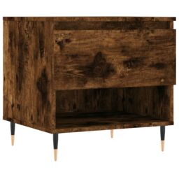 Berkfield Home Coffee Tables 2 pcs Smoked Oak 50x46x50 cm Engineered Wood in Brown - Size: 50 x 46 x 50 cm - thumbnail 5