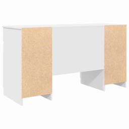 Berkfield Home White Desk White 140x49x76 cm Engineered Wood - Size: 140 x 49 x 76 cm - thumbnail 6