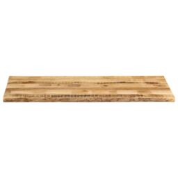 Berkfield Home Table Top Live Edge 140x60x3.8 cm Solid Wood Rough Mango in Brown - thumbnail 3