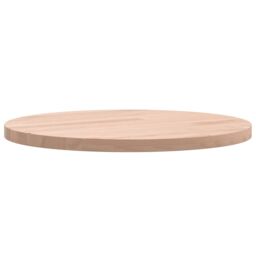 Berkfield Home Table Top Ã˜30x1.5 cm Round Solid Wood Beech in Brown - Size: 30x1.5 cm - thumbnail 6
