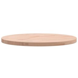 Berkfield Home Table Top Ã˜30x1.5 cm Round Solid Wood Beech in Brown - Size: 30x1.5 cm - thumbnail 5