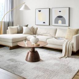 Livabliss Masterpiece-Modern Beige Grey Graphic Fringe Living Dining Bedroom Rug - Size: 200 cm x 290 cm - thumbnail 7
