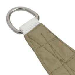 Berkfield Home Sunshade Sail Oxford Fabric Square 4x4 m Beige - thumbnail 4