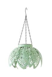 ValueLights Artichoke Pastel Solar Hanging Decorative Outdoor Garden Lantern Light in Pale Green - thumbnail 6