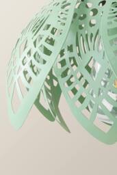 ValueLights Artichoke Pastel Solar Hanging Decorative Outdoor Garden Lantern Light in Pale Green - thumbnail 4