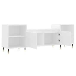 Berkfield Home TV Cabinet White 160x35x55 cm Engineered Wood - Size: 160 x 35 x 55 cm - thumbnail 6