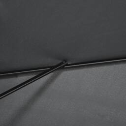 OUTSUNNY 3x2m Patio Umbrella Canopy Tilt Crank Rectangular Sun Shade Steel in Black - thumbnail 8