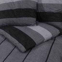 Berkfield Home Duvet Cover Set Dark Grey 260x220 cm Cotton - thumbnail 5