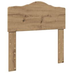 Berkfield Home Bed Frame Artisian Oak 100 x 200 cm Solid Pine Wood in Brown - thumbnail 6