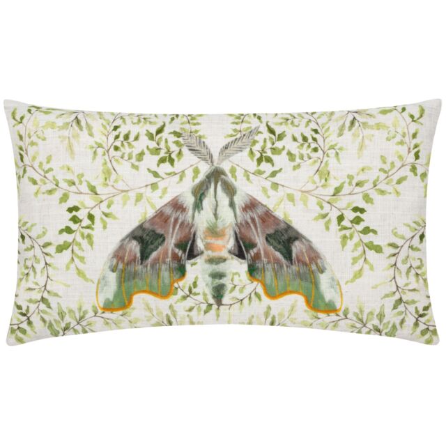 Evans Lichfield Shugborough Moth Traditional Polyester Filled Cushion - Size: 30 cm x 50 cm - image 1