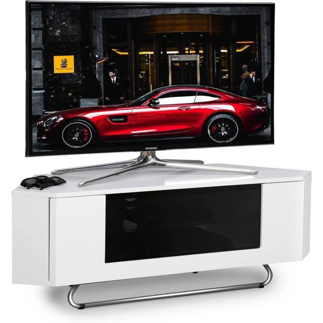 Centurion Supports HAMPSHIRE Corner-Friendly TV Stand with Remote Friendly Door TV Unit - image 1