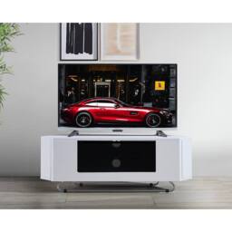 Centurion Supports HAMPSHIRE Corner-Friendly TV Stand with Remote Friendly Door TV Unit - thumbnail 2