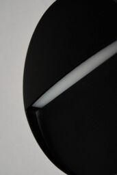 BHS Lighting Orvi 11cm Round Outdoor Wall Light in Black - thumbnail 3