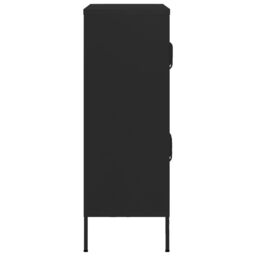 Berkfield Home Storage Cabinet Black 80x35x101.5 cm Steel - thumbnail 4