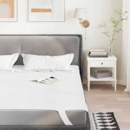 Berkfield Home Mattress Protector White 140x190 cm Waterproof - thumbnail 1