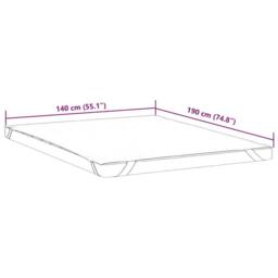 Berkfield Home Mattress Protector White 140x190 cm Waterproof - thumbnail 6