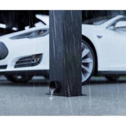 Palram Oslo 20 x 30 Feet Carport Kit - Black Structure Grey Panels - L901 cm - thumbnail 7
