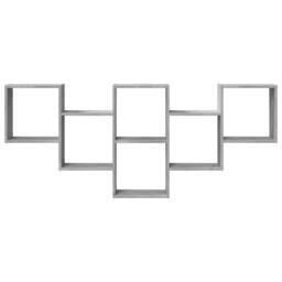 Berkfield Home Wall Shelf Concrete Grey 159x18x66 cm Engineered Wood - Size: 159 x 18 x 66 cm - thumbnail 4