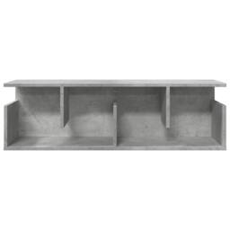 Berkfield Home Wall Cabinet 100x20x30 cm Concrete Grey Engineered Wood - Size: 100 x 20 x 30 cm - thumbnail 4