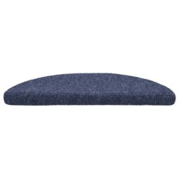 Berkfield Home Self-adhesive Stair Mats 10 pcs Blue 56x17x3 cm Needle Punch - Size: Medium - thumbnail 4