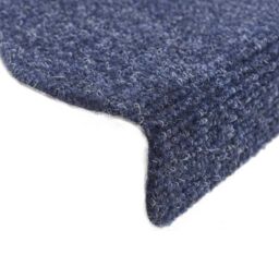 Berkfield Home Self-adhesive Stair Mats 10 pcs Blue 56x17x3 cm Needle Punch - Size: Medium - thumbnail 6