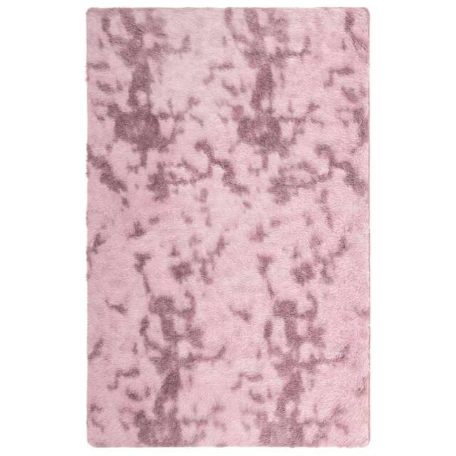 Berkfield Home Shaggy Rug High Pile NAVARRA Dusty Pink 130x200 cm Polyester - Size: Medium - image 1