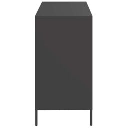 Berkfield Home Sideboard Black 101.5x39x73.5 cm Cold-rolled Steel - thumbnail 6