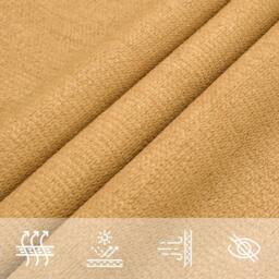 Berkfield Home Sunshade Sail 160 g/m¬≤ Rectangular Sand 2x2.5 m HDPE in Yellow - thumbnail 8