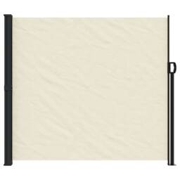 Berkfield Home Retractable Side Awning Cream180x600 cm in Cream - Size: 180x600 cm