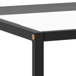 Berkfield Home Modern Coffee Table Black with Tempered Glass 120x50x35 cm - Size: 120 x 50 x 35 cm - thumbnail 5