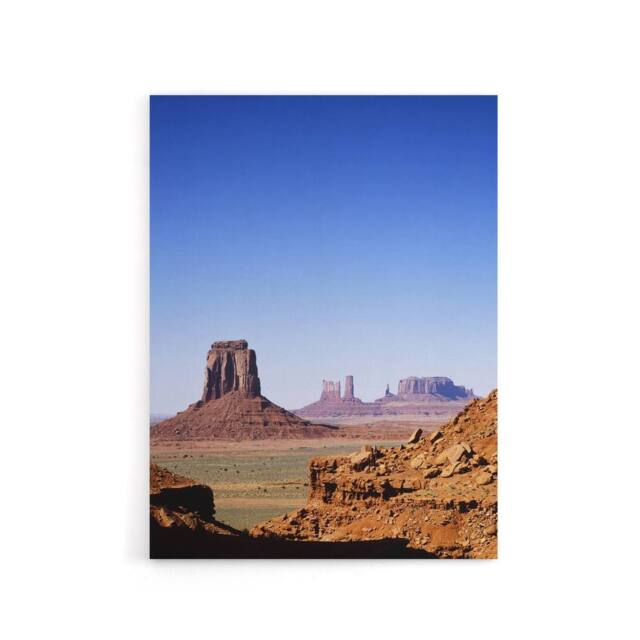 "Artery8 Monument Valley Arizona Carol M Highsmith Canvas Wall Art Print in Blue - Size: W12"" x H16""" - image 1