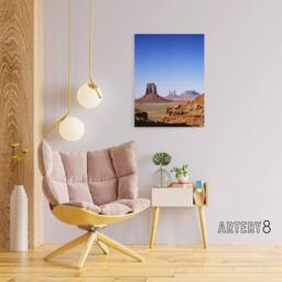 "Artery8 Monument Valley Arizona Carol M Highsmith Canvas Wall Art Print in Blue - Size: W12"" x H16""" - thumbnail 3