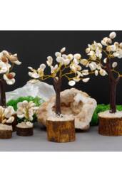 KDMD Med Gomati Chakra Tree with 45 Stones-Spiritual Décor in White - thumbnail 3