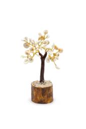 KDMD Med Gomati Chakra Tree with 45 Stones-Spiritual Décor in White - thumbnail 1