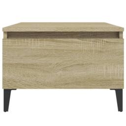 Berkfield Home Side Table Sonoma Oak 50x46x35 cm Engineered Wood in Brown - Size: 50 x 46 x 35 cm - thumbnail 6