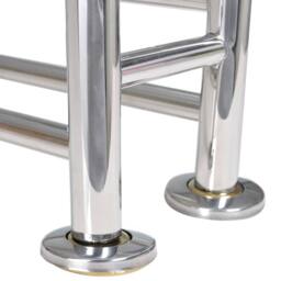 Berkfield Home Stainless Steel Towel Rack 6 Tubes in Silver - thumbnail 6