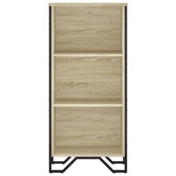 Berkfield Home Modern Bookcase Sonoma Oak 50x31x106 cm Engineered Wood in Light Oak - Size: 50 x 31 x 106 cm - thumbnail 4