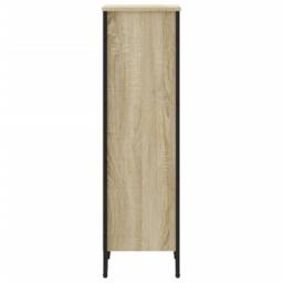 Berkfield Home Modern Bookcase Sonoma Oak 50x31x106 cm Engineered Wood in Light Oak - Size: 50 x 31 x 106 cm - thumbnail 5