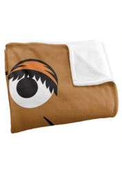 Sesame Street Snuffleupagus Face Silky Touch Super Soft Throw Blanket 152 X 127 cm in White - thumbnail 3