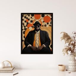 Wee Blue Coo Wall Art Print BIG Hypnosis Circles Hip Hop Music Portrait Living Room Framed - Size: A4 - thumbnail 4