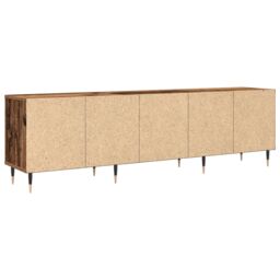 Berkfield Home TV Cabinet Old Wood 150x30x44.5 cm Engineered Wood in Brown - thumbnail 6