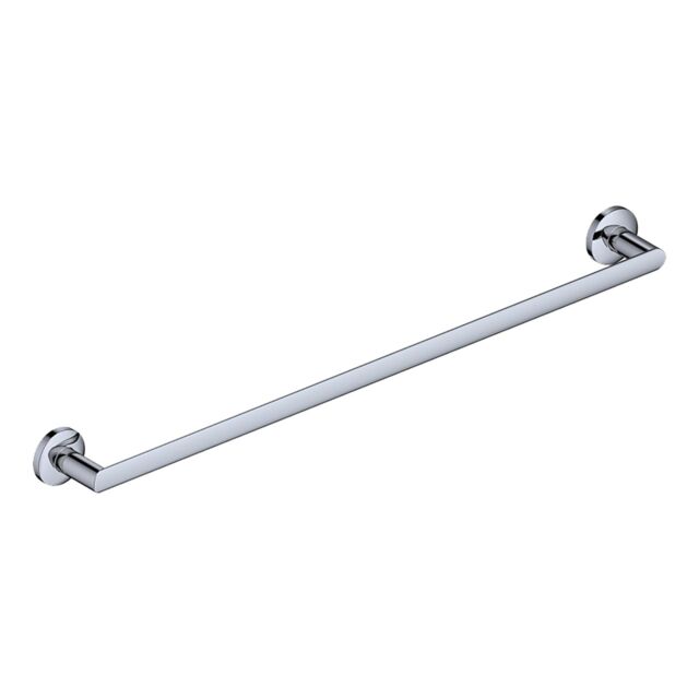 Nes Home Chrome Single Round Towel Bar Rail Holder in Silver - image 1
