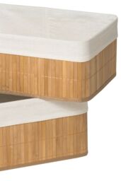 Orsina Set Of Two Kankyo Bamboo Storage Boxes in Natural - thumbnail 3