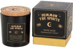 KDMD Summon the Spirits Talking Board White Sage Candle in Black - thumbnail 2