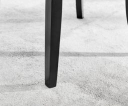 FurnitureboxUK Giovani 6-Seater Grey Glass Dining Table & 6 Belgravia Velvet Dining Chairs in Black - thumbnail 4