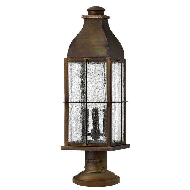 Loops Outdoor IP44 3 Bulb Wall Ground Pedestal Light Sienna LED E14 60W d01175