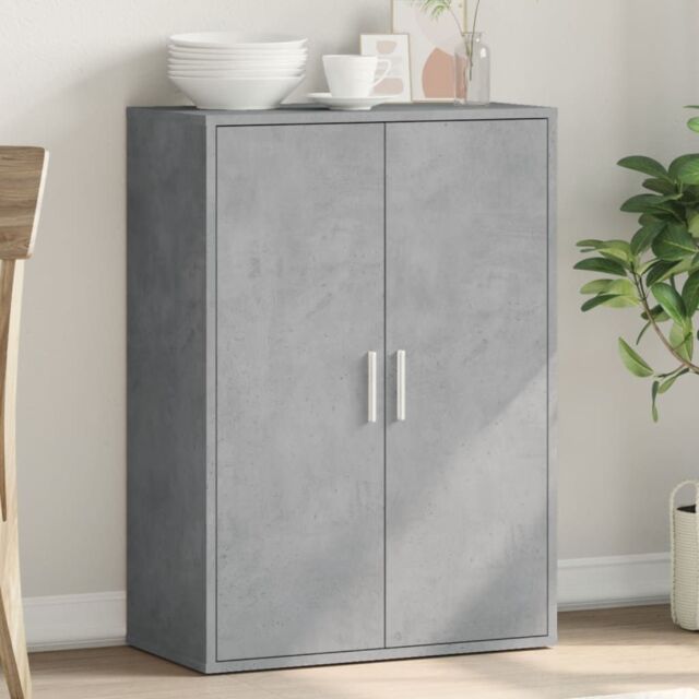 Berkfield Home Sideboard Concrete Grey 60x31x84 cm Engineered Wood - Size: 60 x 31 x 84 cm - image 1